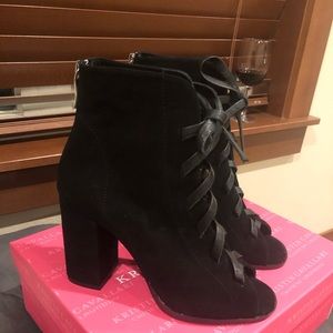 'Layton' Kid Suede Booties by Kristin Cavallari